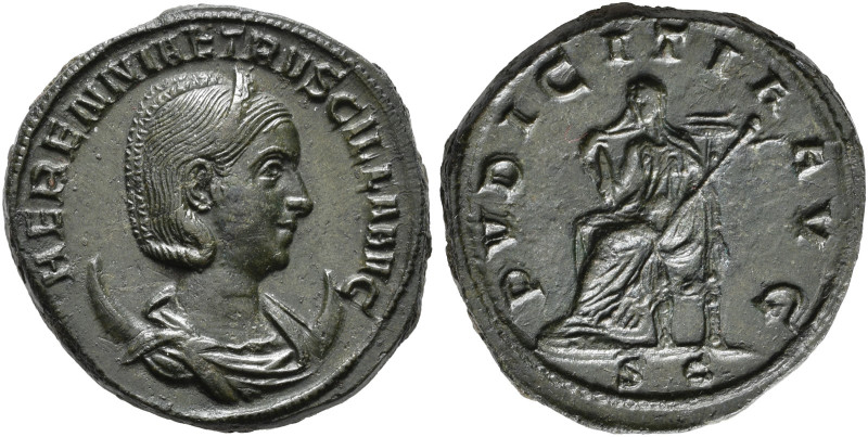 COINS OF THE ROMAN EMPIRE. HERENNIA ETRUSCILLA, wife of Traianus Decius, AD 249-...