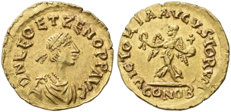 EASTERN ROMAN EMPIRE. LEO II ET ZENO, AD 474. Tremissis, Constantinople. AV 1.47...