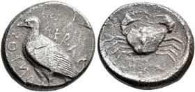 GREEK. Tetradrachm Akragas (heavily corroded), SNG ANS 976.Stater Acarnania, Leukas, BCD Acarnania 221.Stater Corinth. BCD Corinth 102. Very fine (3)