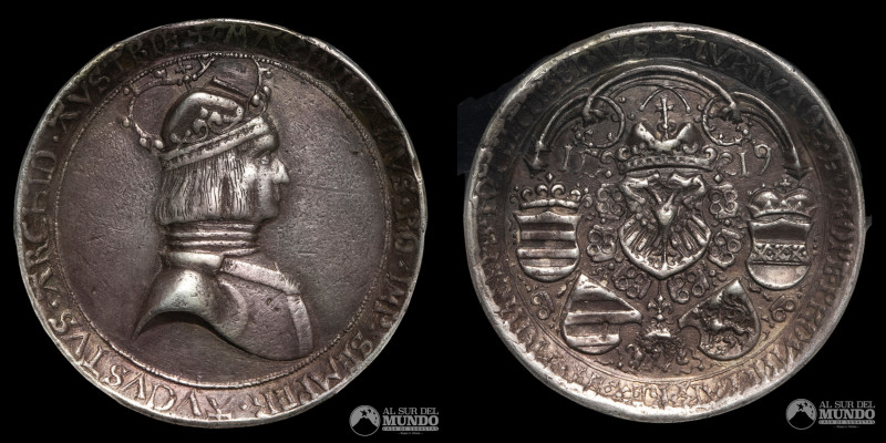 Austria (Sacro Imperio Romano Germanico), ceca de Hall. 2 Schauguldiner (Doppelt...