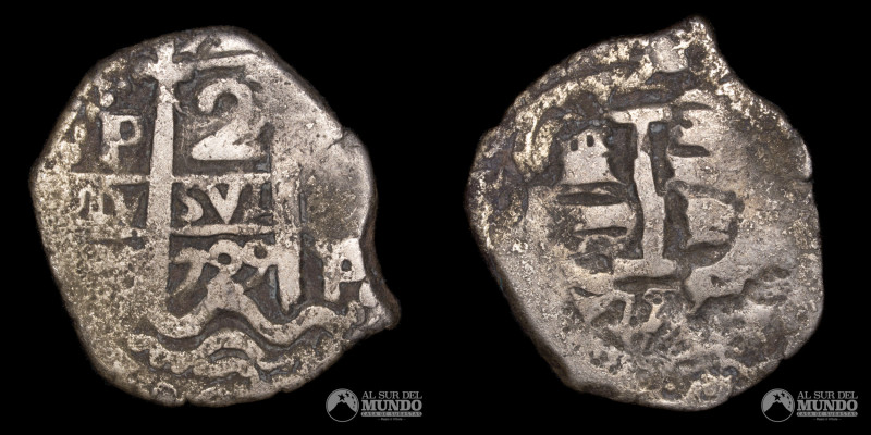 Bolivia, Potosi. Macuquina de 2 Reales. 1729. Ensayador: M (Jose de Mantiezo). R...