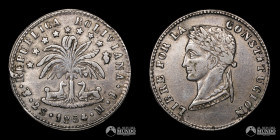 Bolivia, Potosi. 2 Soles. 1854. MJ.