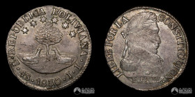 Bolivia, Potosi. 4 Soles. 1830. JL.