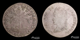 Bolivia, La Paz. 4 Soles 1856. P.