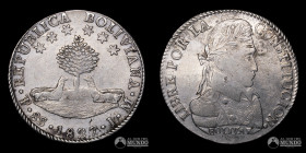 Bolivia, Potosi. 8 Soles 1827. JM.