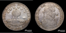 Bolivia, Potosi. 8 Soles. 1828. JM. Resello a investigar.