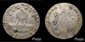 Bolivia, Potosi. 8 Soles. 1832. JL.