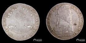 Bolivia, Potosi. 8 Soles 1858. LM. Nota: Chopmark en anverso.