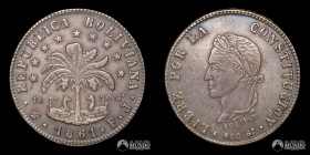 Bolivia, Potosi. 8 Soles. 1861. FJ.