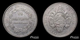 Bolivia, Potosi. 1 Boliviano. 1871. ER.