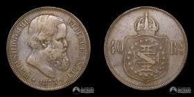 Brasil. 40 Reis. 1873 (Pedro II).