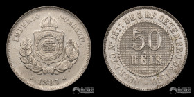 Brasil. 50 Reis. 1887 (Pedro II).