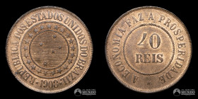 Brasil. 40 Reis. 1908.