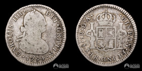 Chile, Santiago. 1 Real. 1794 (Carlos IV). DA.