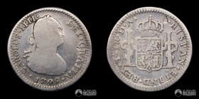 Chile, Santiago. 1 Real. 1799 (Carlos IV). DA.