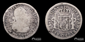 Chile, Santiago. 1 Real. 1799 (Carlos IV). DA.