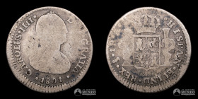 Chile, Santiago. 1 Real. 1801 (Carlos IV). AJ.