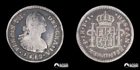 Chile, Santiago. 1 Real. 1812/1 (Fernando VII). FJ.