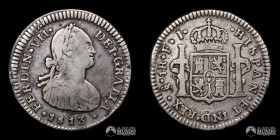 Chile, Santiago. 1 Real. 1813 (Fernando VII). FJ.