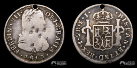 Chile, Santiago. 2 Reales 1811 (Fernando VII). FJ.