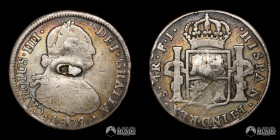 Chile, Santiago. 4 Reales. 1807 (Carlos IV). FJ.