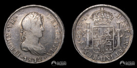 Chile, Santiago. 8 Reales 1812 (Fernando VII). FJ.