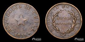 Chile. ½ Centavo. 1835.