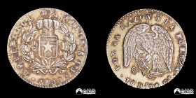 Chile, Santiago. ½ Real "Rompecadenas". 1847 IJ.