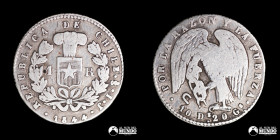 Chile, Santiago. 1 Real "Rompecadenas". 1844. IJ.