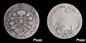 Chile, Santiago. 1 Real "Rompecadenas". 1848. JM.