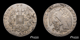 Chile, Santiago. 2 Reales "Rompecadenas". 1849. ML.