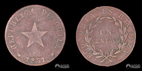 Chile. 1 Centavo 1851.