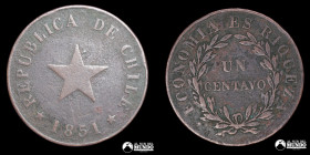 Chile. 1 Centavo 1851.