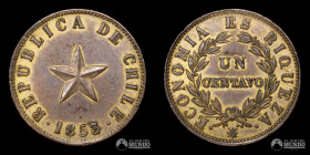 Chile. 1 Centavo. 1853.