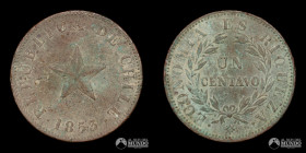 Chile. 1 Centavo. 1853.