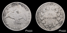 Chile. Santiago. 1 Decimo "Paloma". 1856.