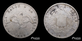 Chile. Santiago. 50 Centavos "Paloma". 1853.