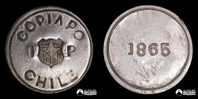 Chile, Copiapo. 1 Peso "Copiapo". 1865.
