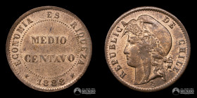 Chile, Santiago. ½ Centavo 1888.
