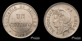 Chile, Santiago. 1 Centavo. 1873.