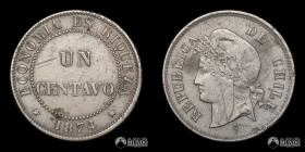Chile, Santiago. 1 Centavo. 1874.