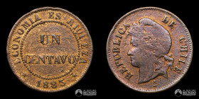 Chile, Santiago. 1 Centavo. 1883.