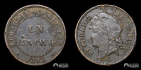 Chile, Santiago. 1 Centavo. 1893.
