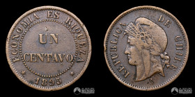 Chile, Santiago. 1 Centavo. 1895.