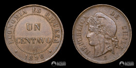 Chile, Santiago. 1 Centavo. 1896.