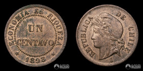Chile, Santiago. 1 Centavo. 1898.
