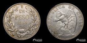 Chile, Santiago. 1 Peso "Condor". 1895.