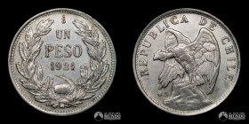 Chile, Santiago. 1 Peso "Condor". 1921.