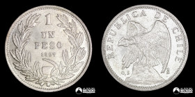 Chile, Santiago. 1 Peso "Condor". 1927.