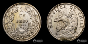 Chile, Santiago. 1 Peso "Condor". 1927.